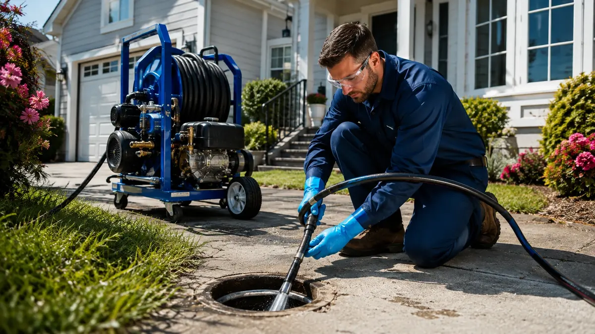 Residential Hydro Jet Drain Cleaning in Fontana