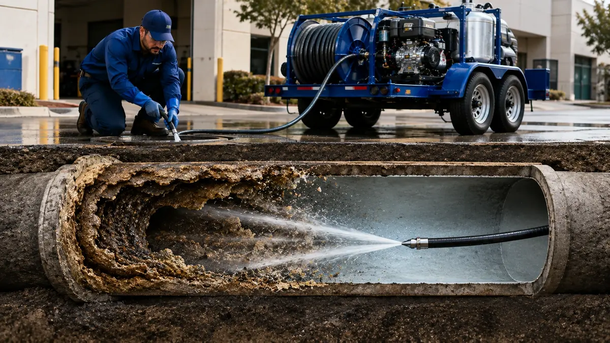 Sewer Pipe Descaling in Fontana